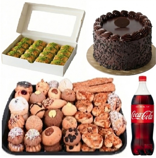 2-3 Kişilik Yaş Pasta Fıstıklı Menü - Pastada Estetik ve Kalite