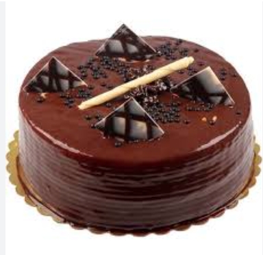 Kutlamalar İçin 2-3 Kişilik Çikolatalı Sade Yuvarlak Pasta